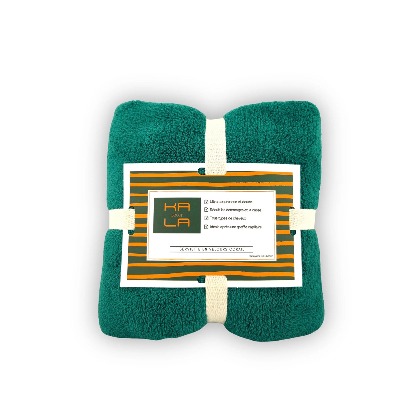 SERVIETTE VELOURS CORAIL Ultra absorbante KALABOOST