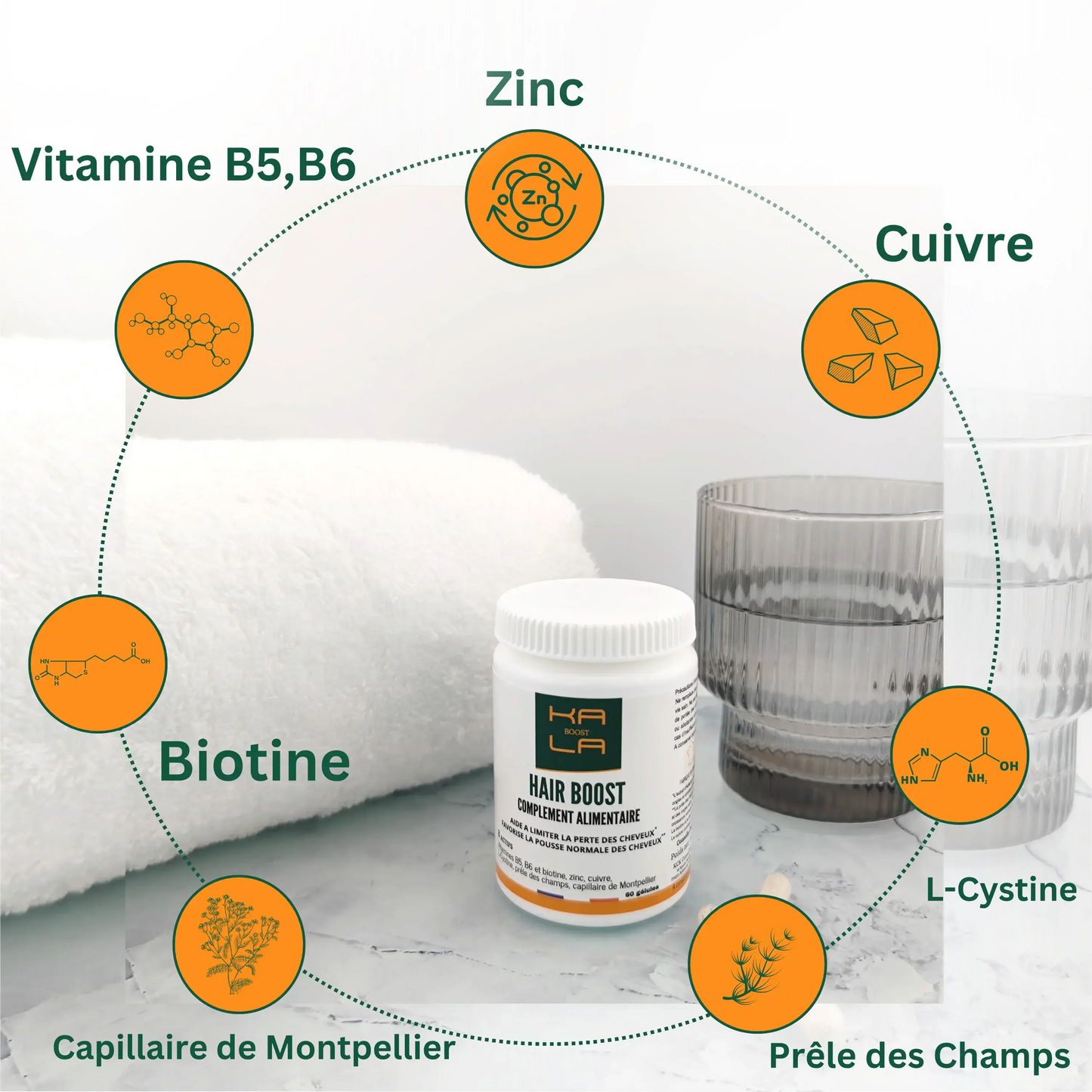 COMPLÉMENT ALIMENTAIRE HAIR BOOST KALABOOST