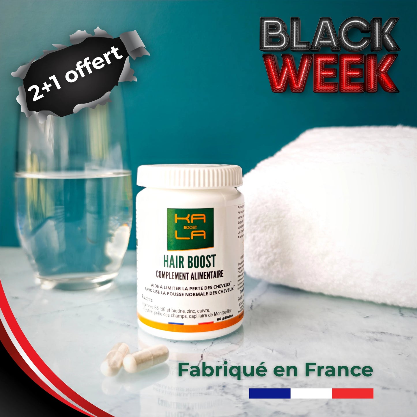 Complément alimentaire cheveux – Préparation & récupération greffe capillaire | Kalaboost KALABOOST