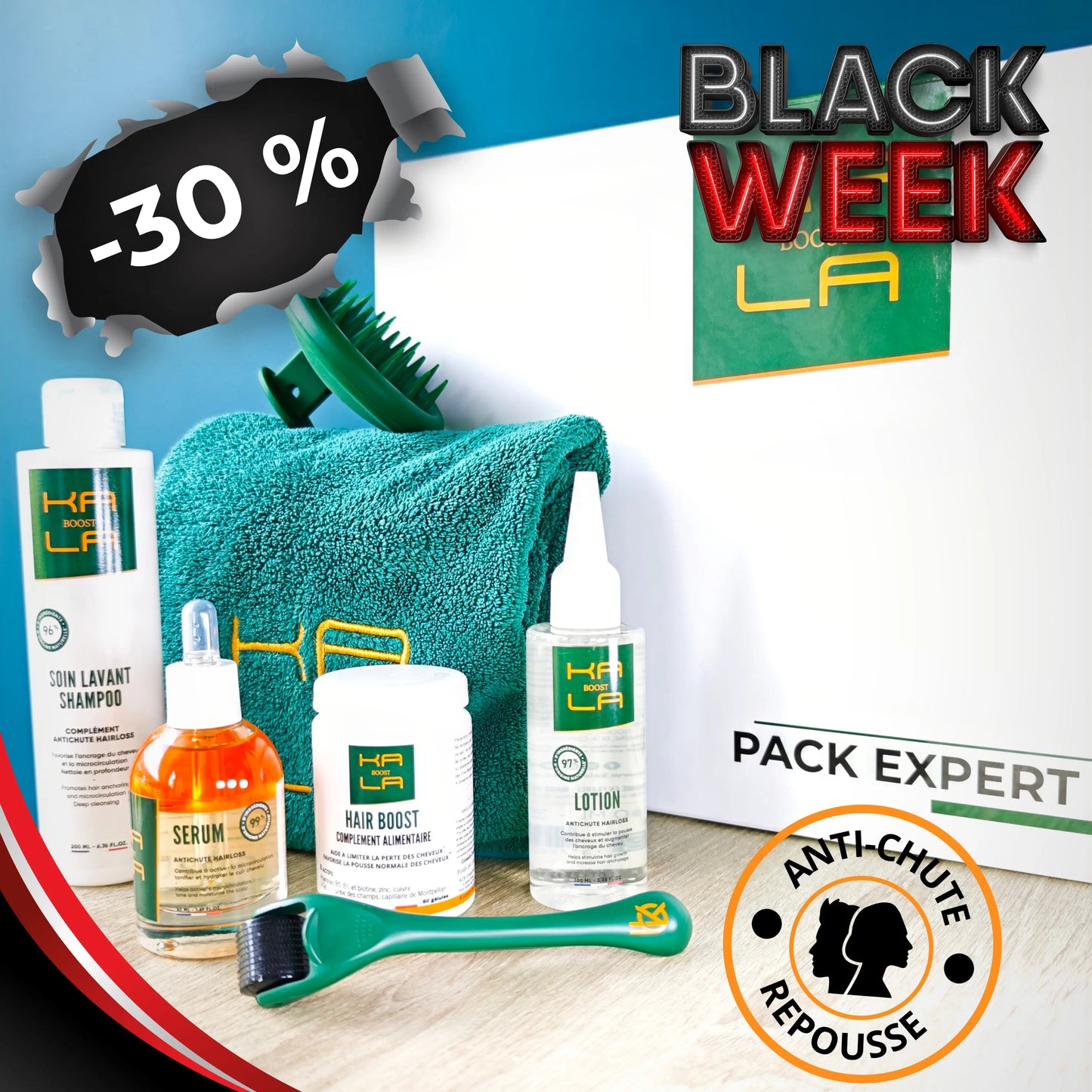 PACK EXPERT REPOUSSE – STOPPE LA CHUTE & BOOSTE LA REPOUSSE KALABOOST